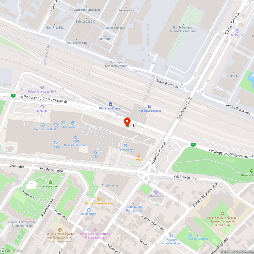 Kőbánya-Kispest metró végállomás állapota. bejelentés helye