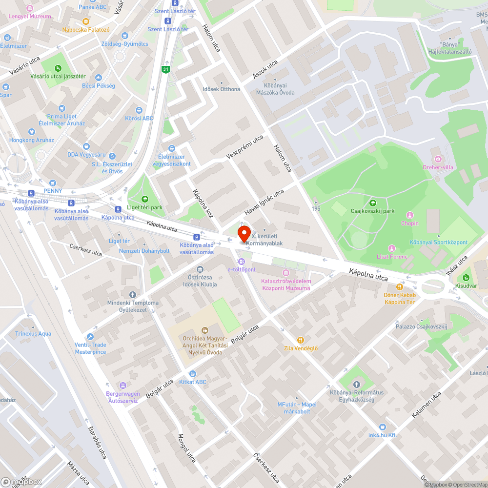 Feldöntött beton terelő bejelentés helye