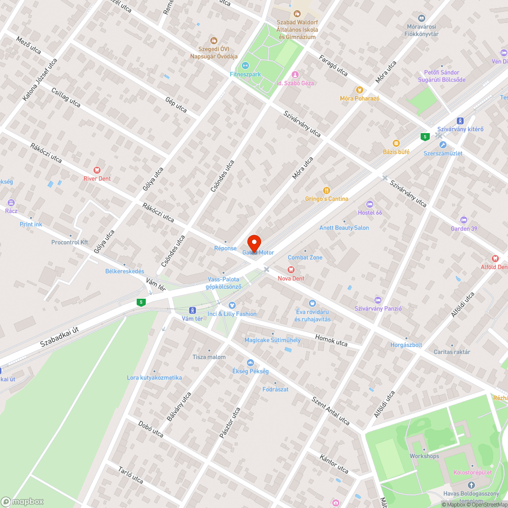 Felnyomott kerékpárút bejelentés helye