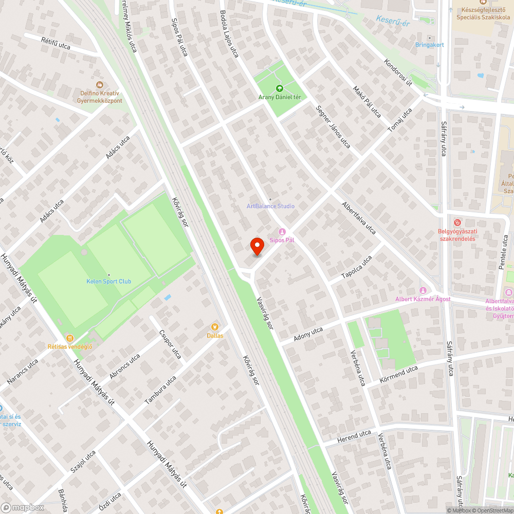 Elhagyott autó bejelentés helye