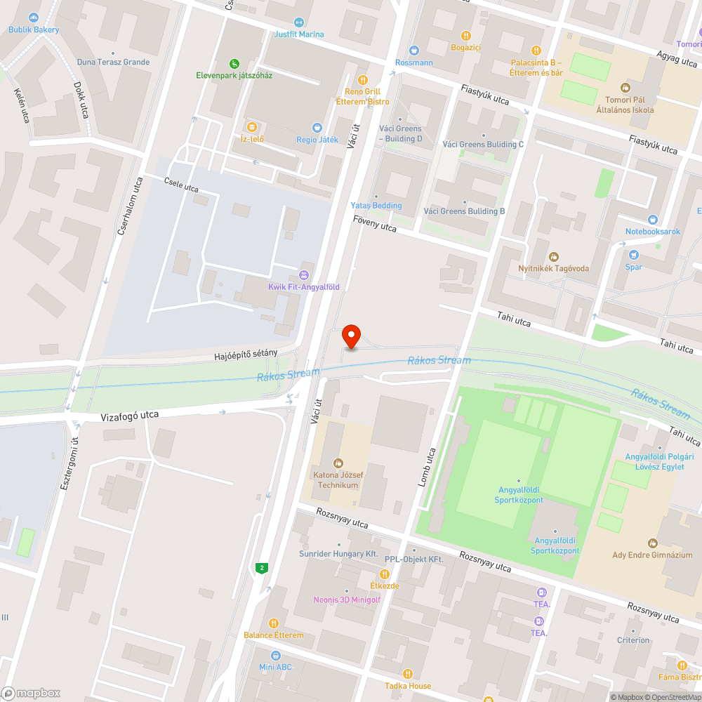 Kiszáradt fa bejelentés helye