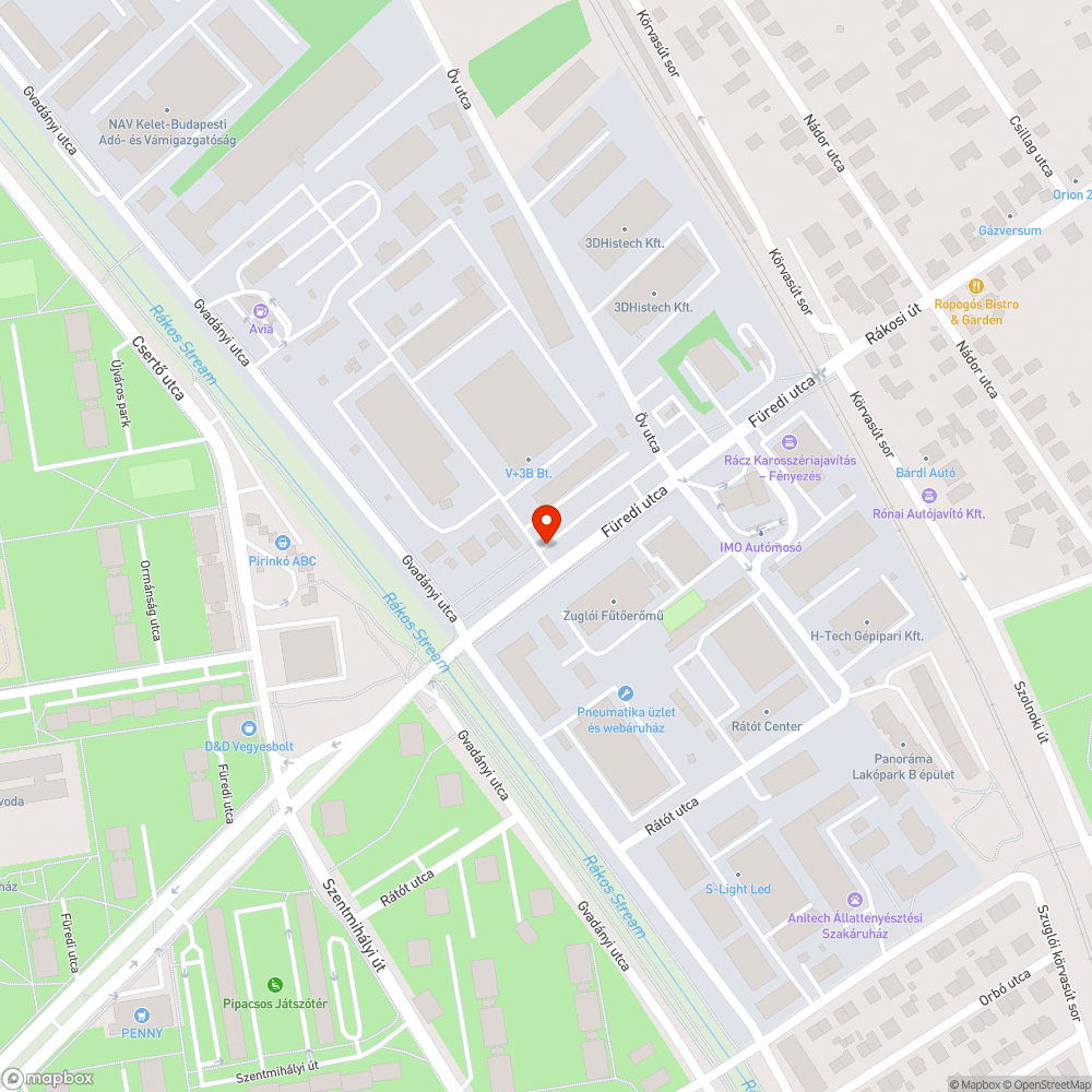 Kátyú kereszteződésben bejelentés helye