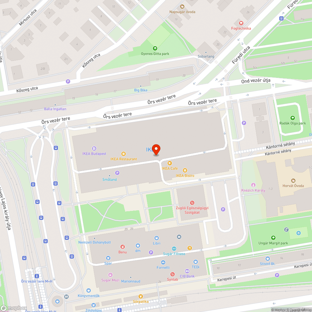 Ikeanál lötyögnek a kerékpártámaszok bejelentés helye