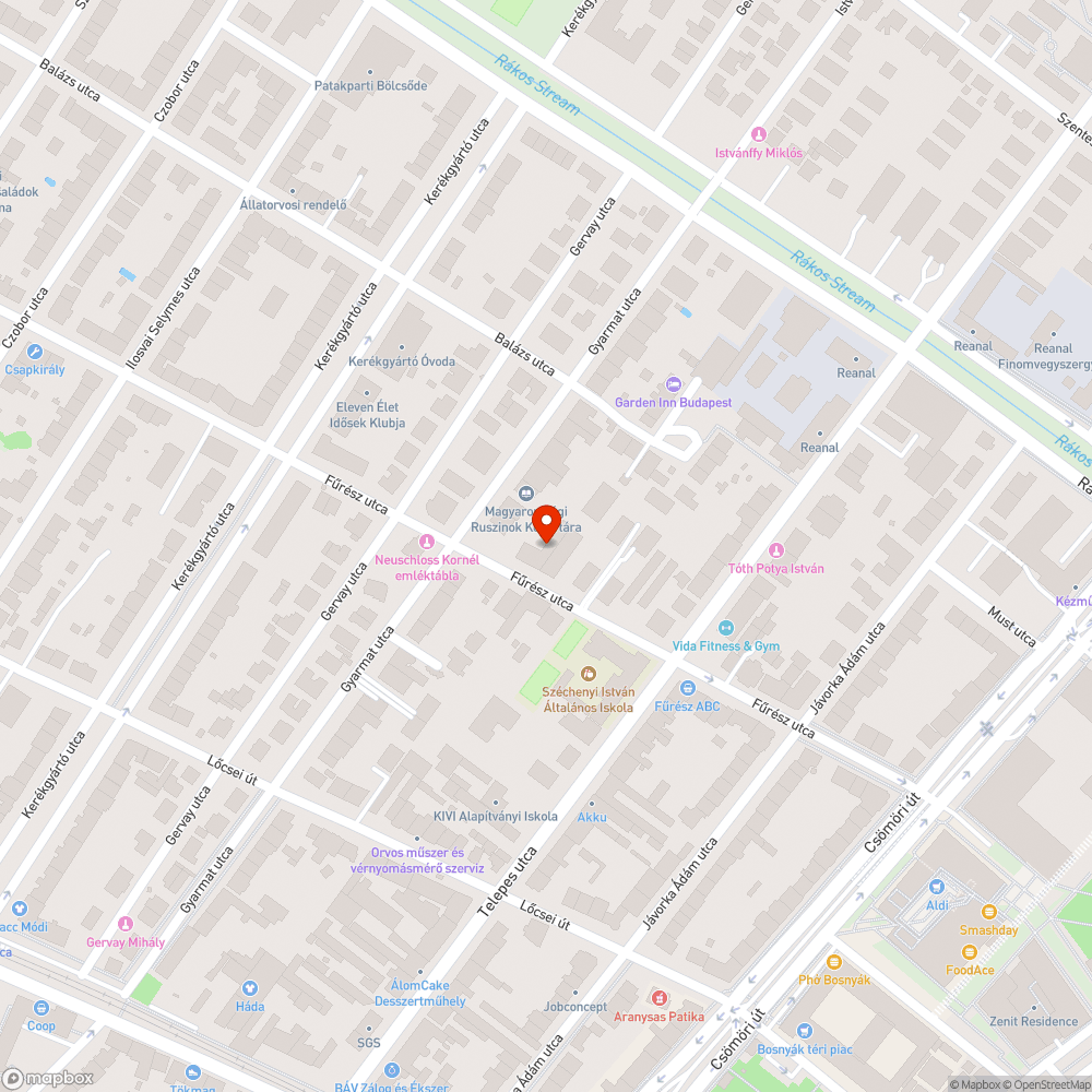 Elhagyott autó bejelentés helye