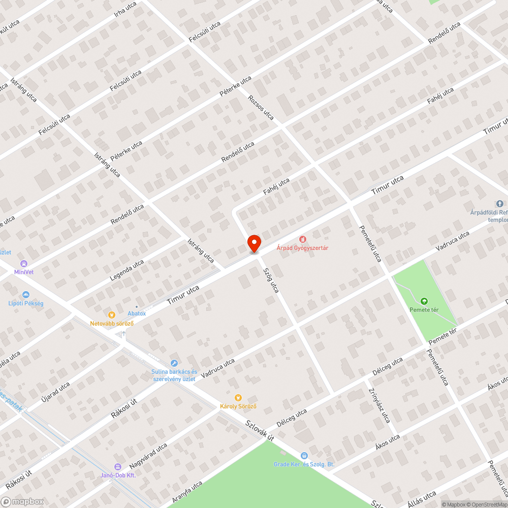 Letört és belógó fa bejelentés helye