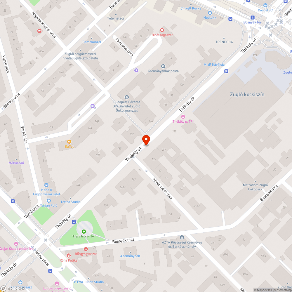 Túl korai lomtalanítás Thököly úton bejelentés helye