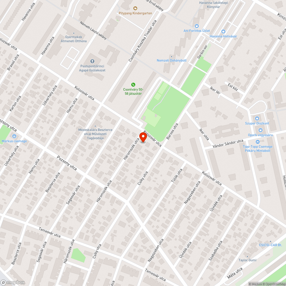 Sakktáblaszerű javítások bejelentés helye