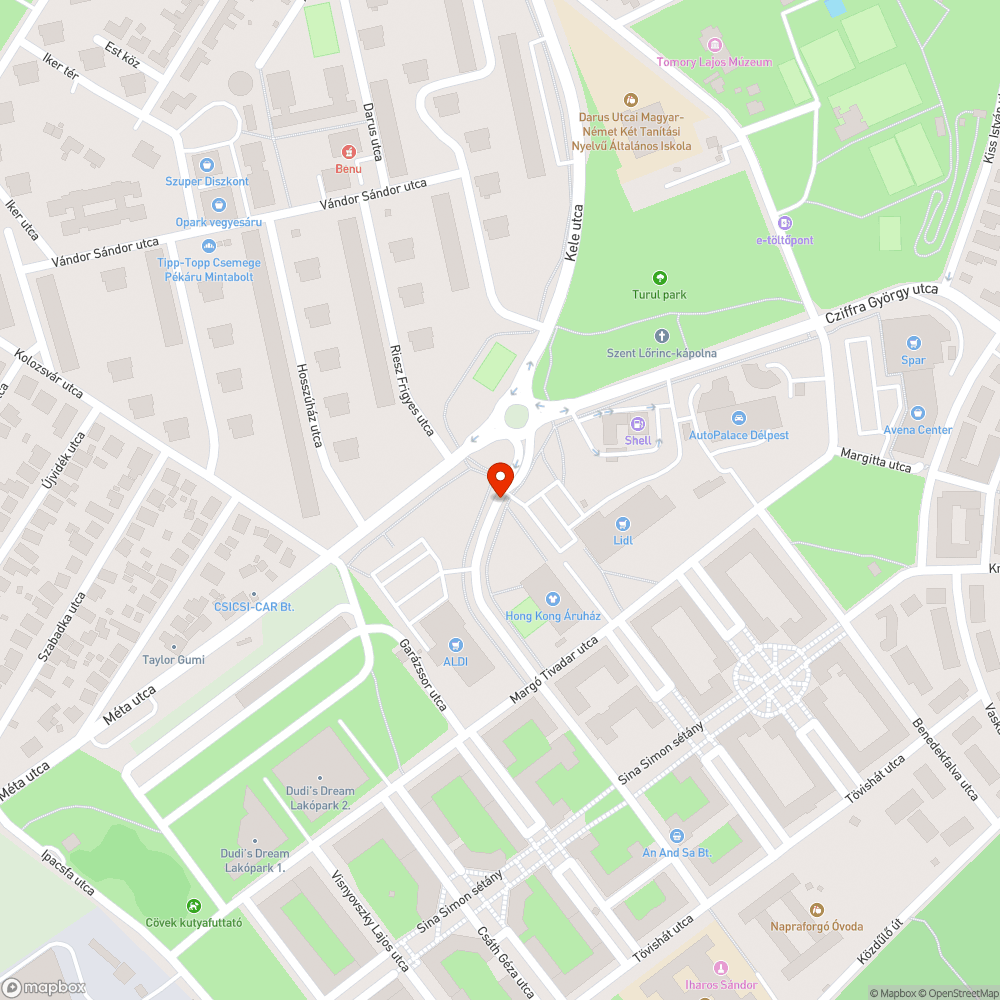 Teljesen tönkrement járdaszakasz bejelentés helye