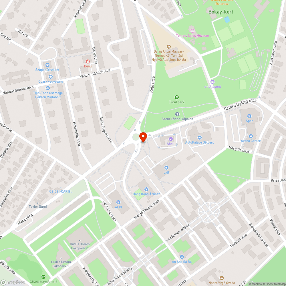 Leszakadt járdaszegély bejelentés helye