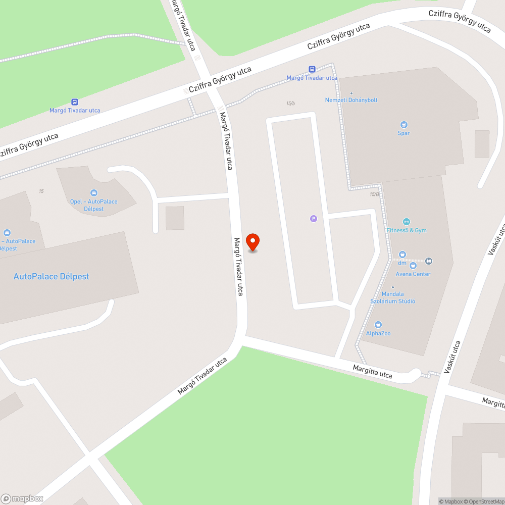 Víz alámosta a parkolót bejelentés helye