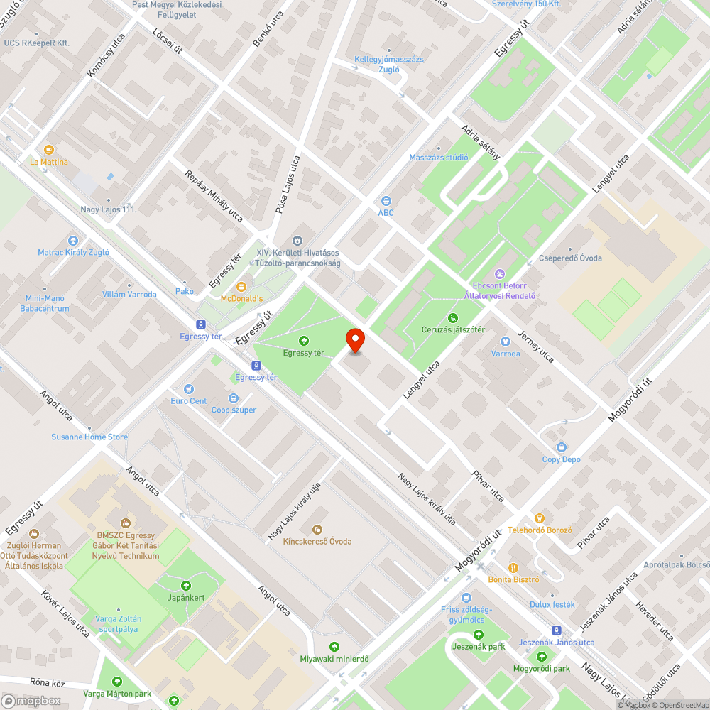 Elhagyott jármű bejelentés helye