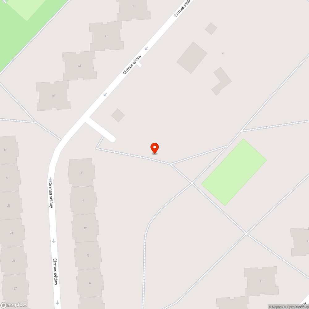 Széttört pad bejelentés helye