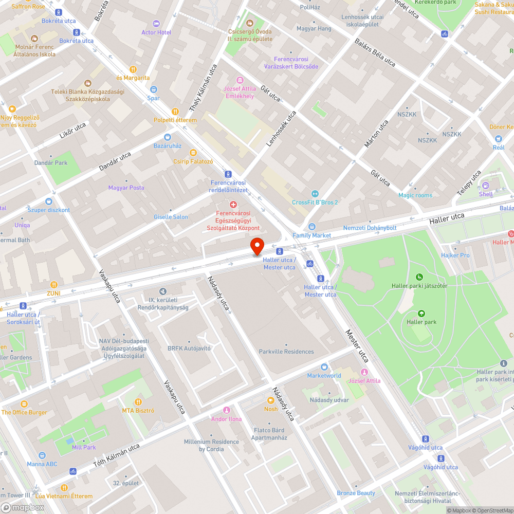 Hiányzó vasszerkezet bejelentés helye