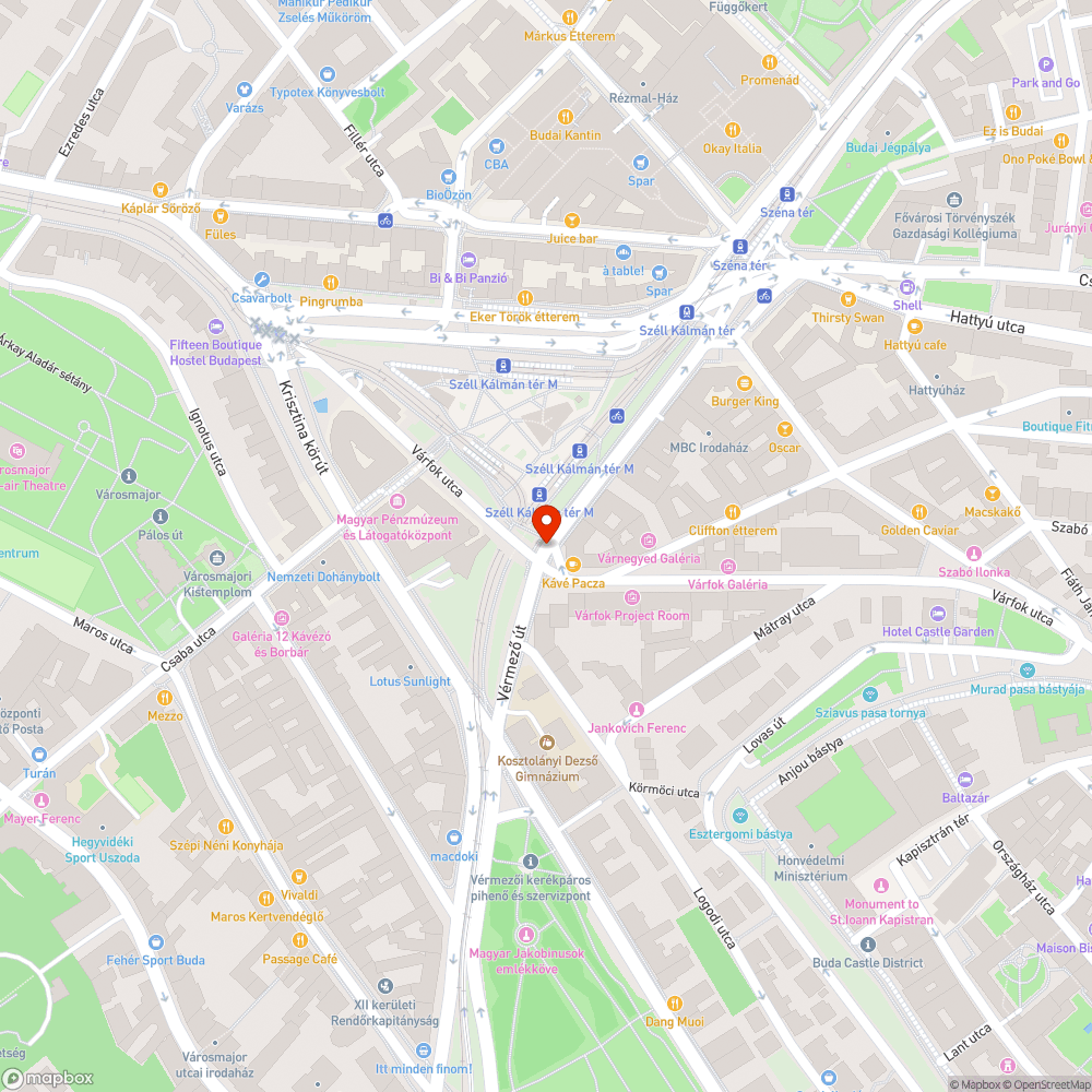 Süllyedt, hullámos út bejelentés helye