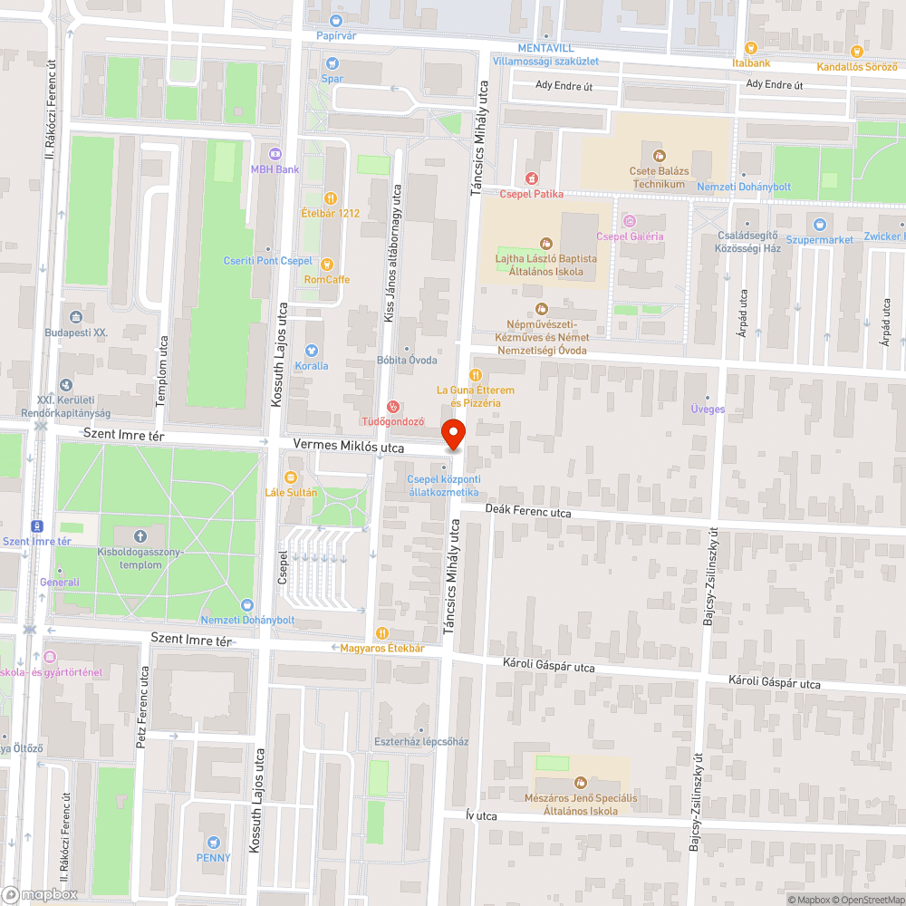 Hiányzó fényterelő bejelentés helye