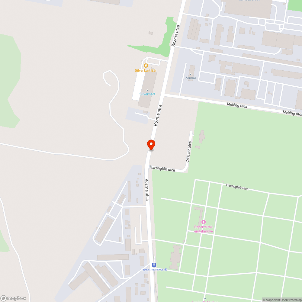 Egy nagyobb kupac szemét bejelentés helye