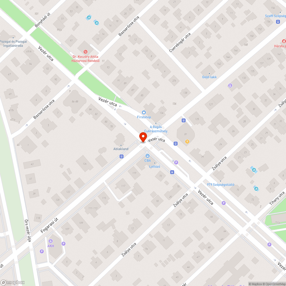 Megdöntött lámpa bejelentés helye