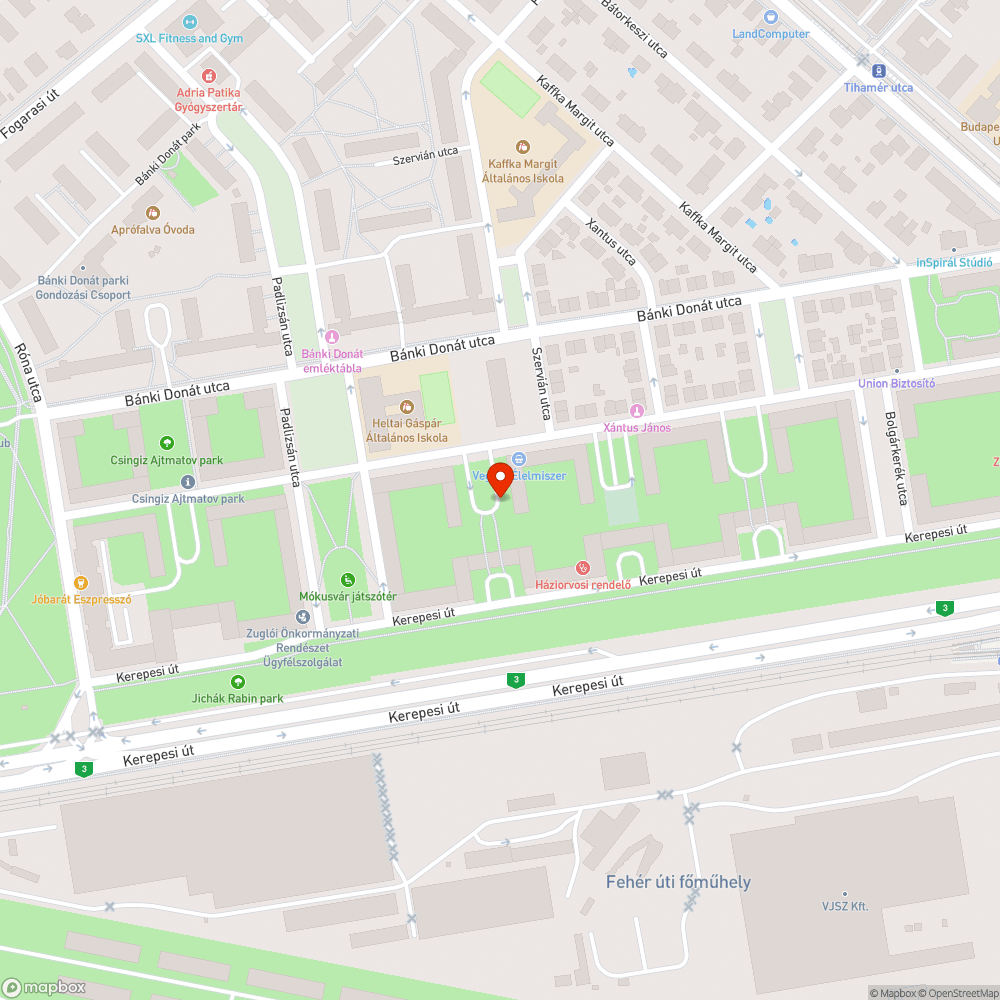 Szemét a bolgárkertész u-i árkádok alatt bejelentés helye