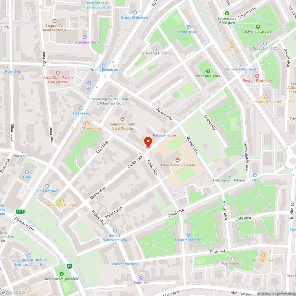 Elhagyott jármű bejelentés helye