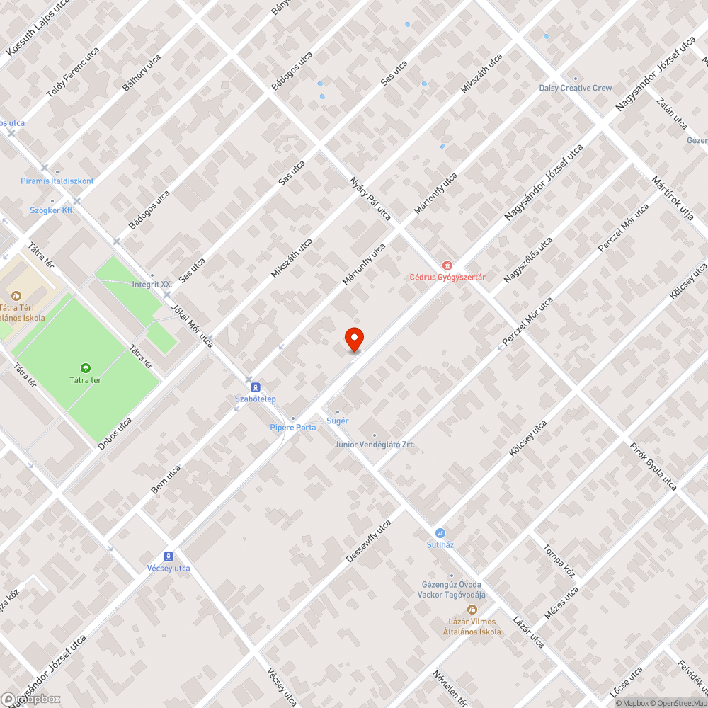 Üres fahely bejelentés helye