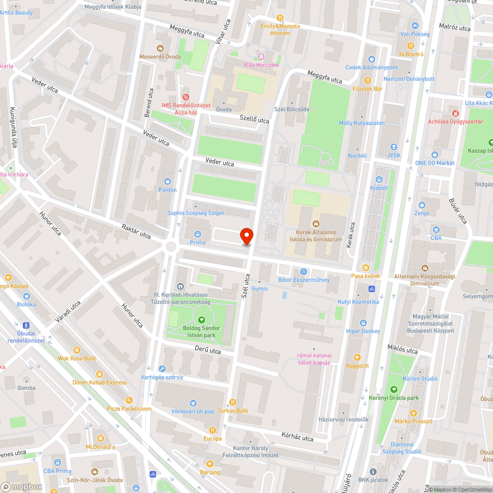 Egyenetlen járda bejelentés helye