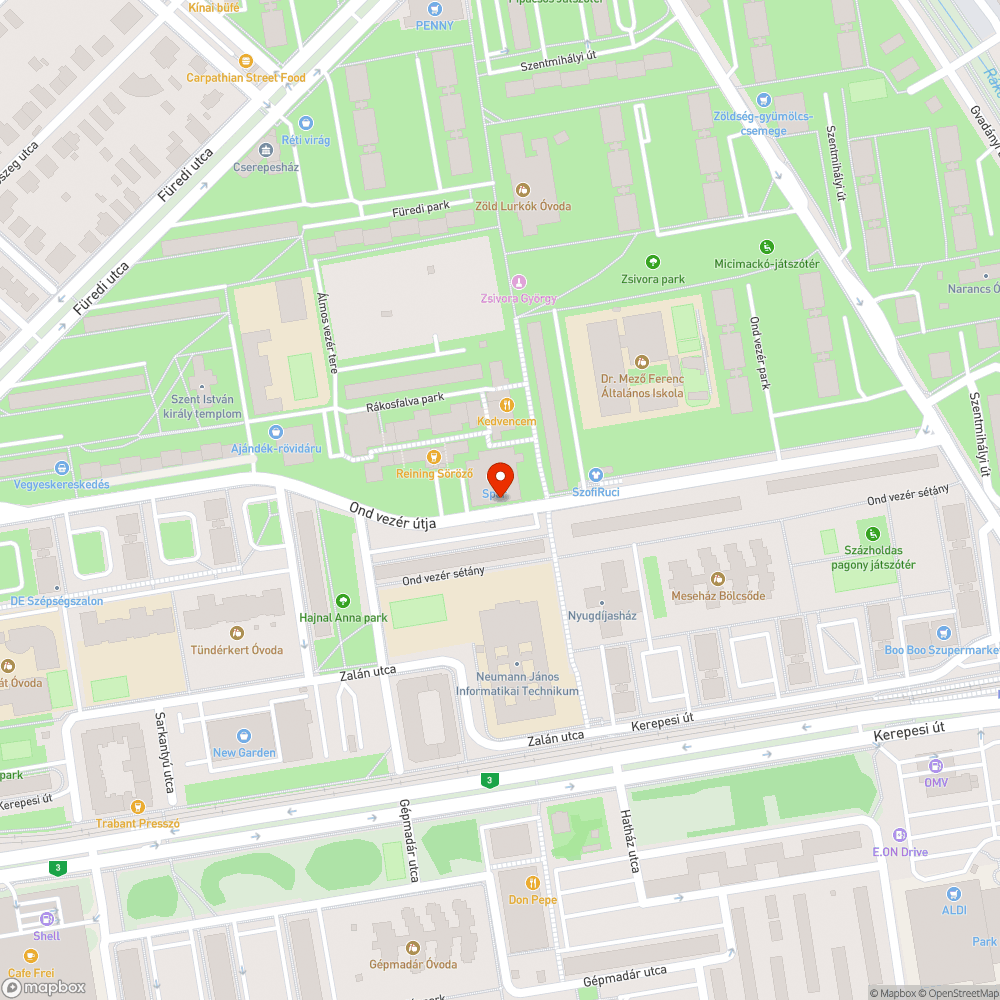 Mirigyes bálványfa bejelentés helye