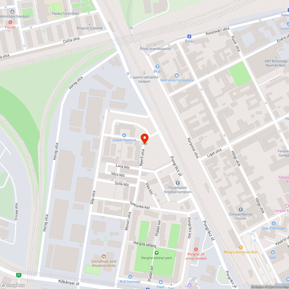 Leszakadt vezeték bejelentés helye