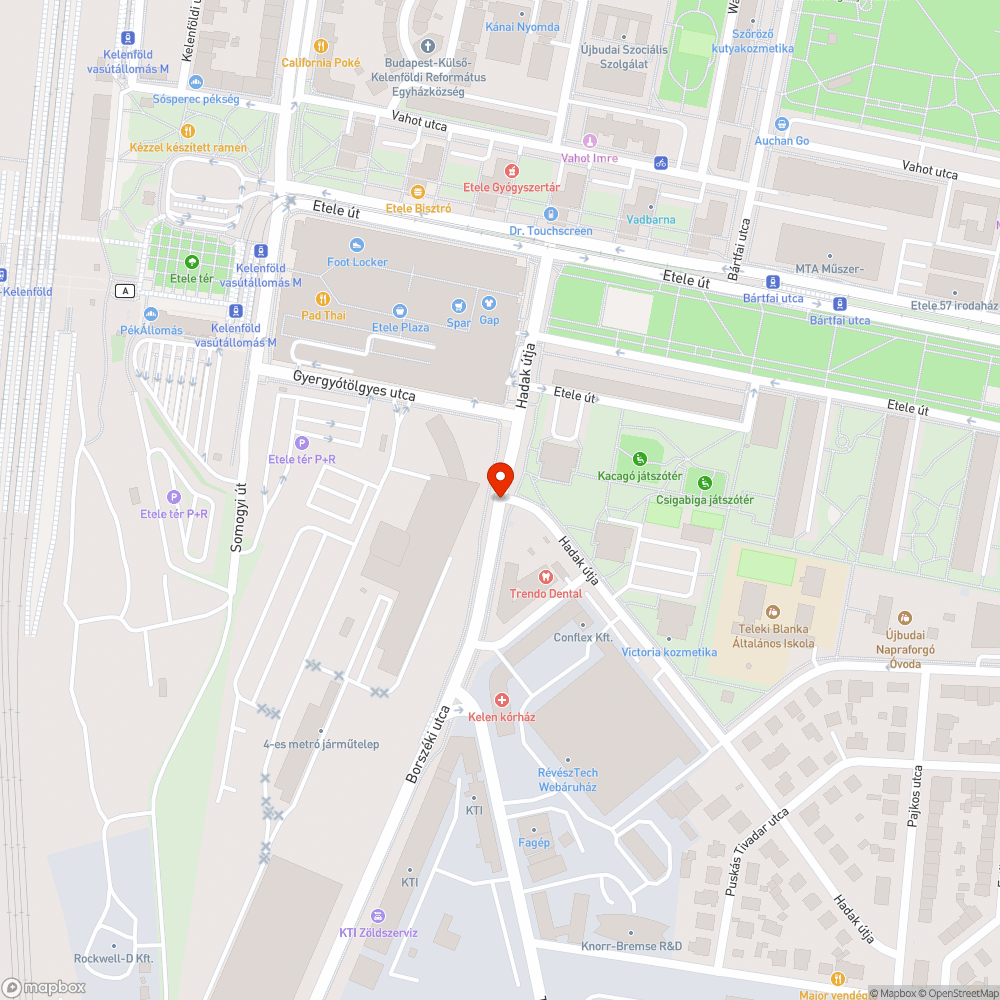 Gyalogátkelőhely hiánya bejelentés helye