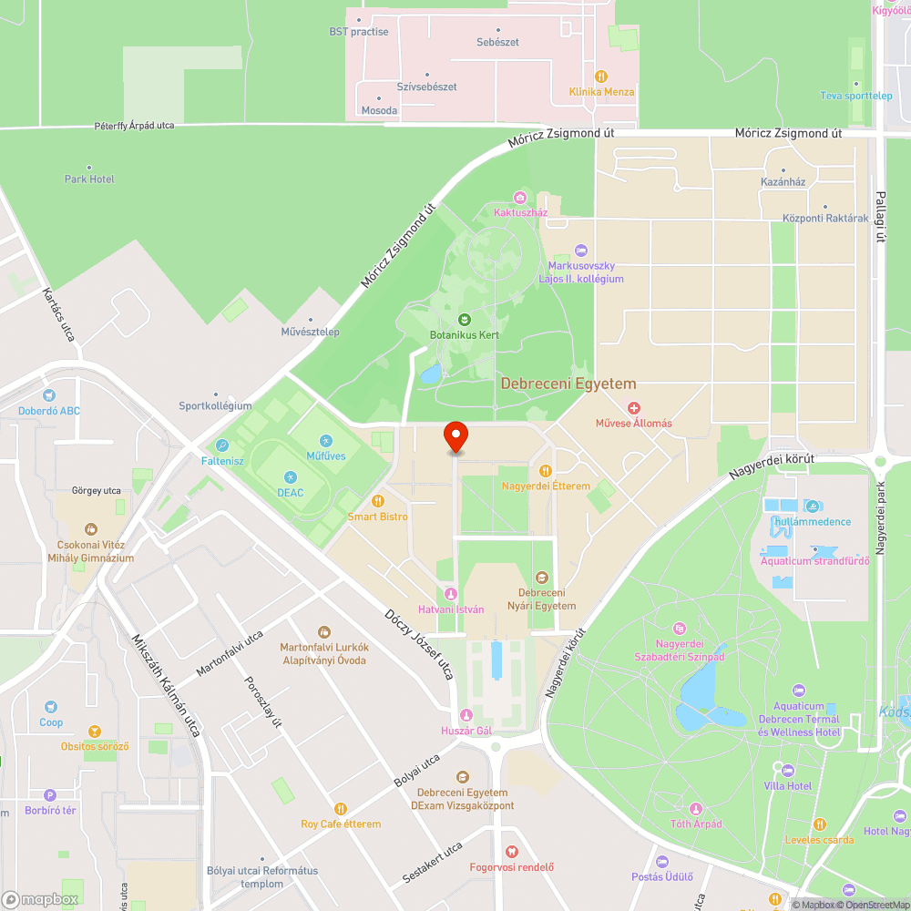 Óriási kátyú az Egyetemen bejelentés helye