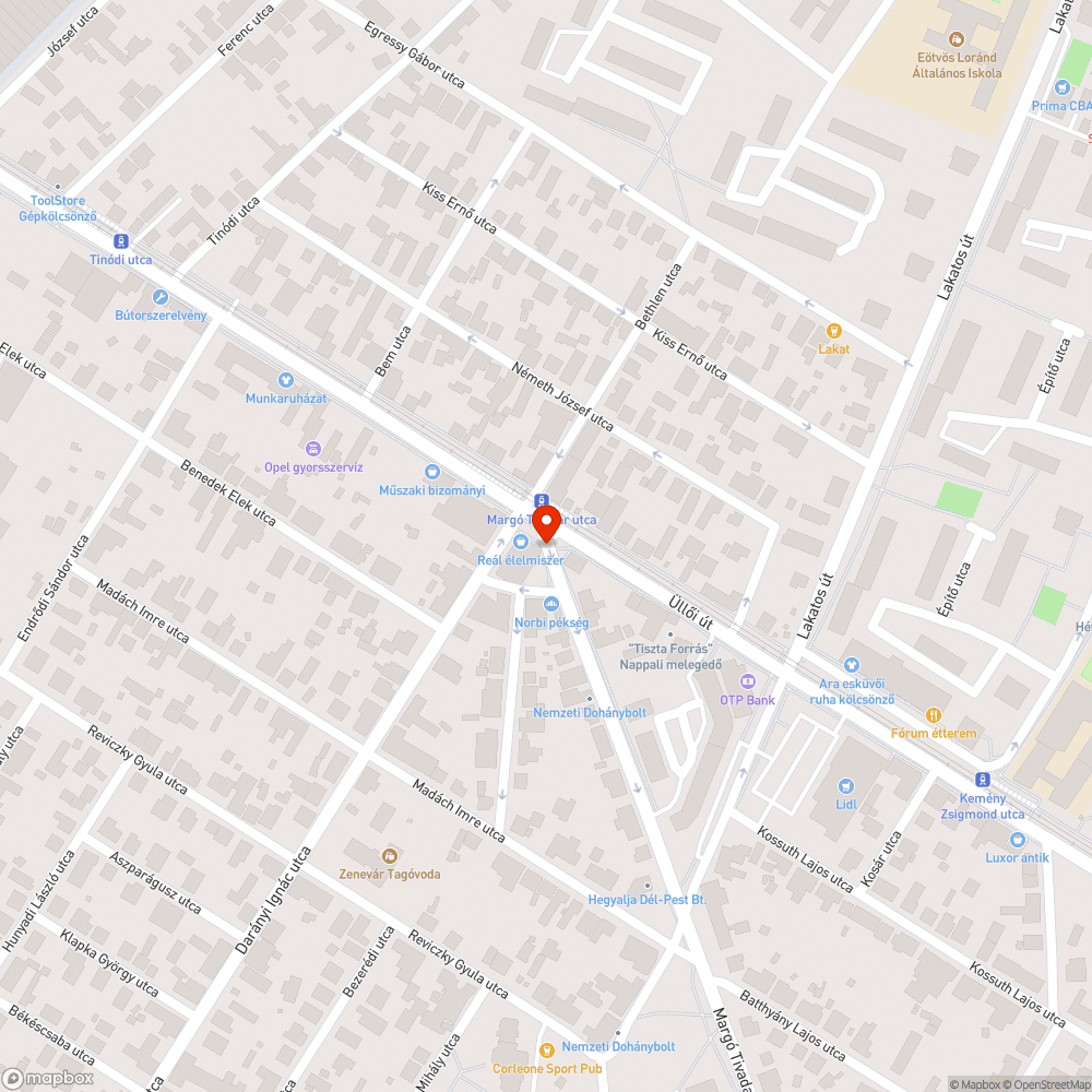 Elfordult egyirányú út tábla bejelentés helye