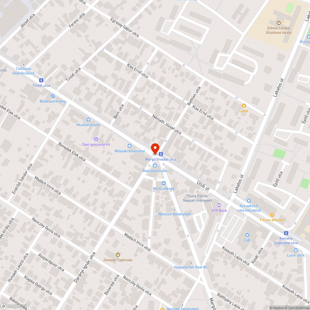 Hiányzó fényterelő bejelentés helye