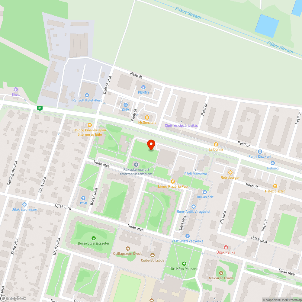 Kidőlt fa. bejelentés helye