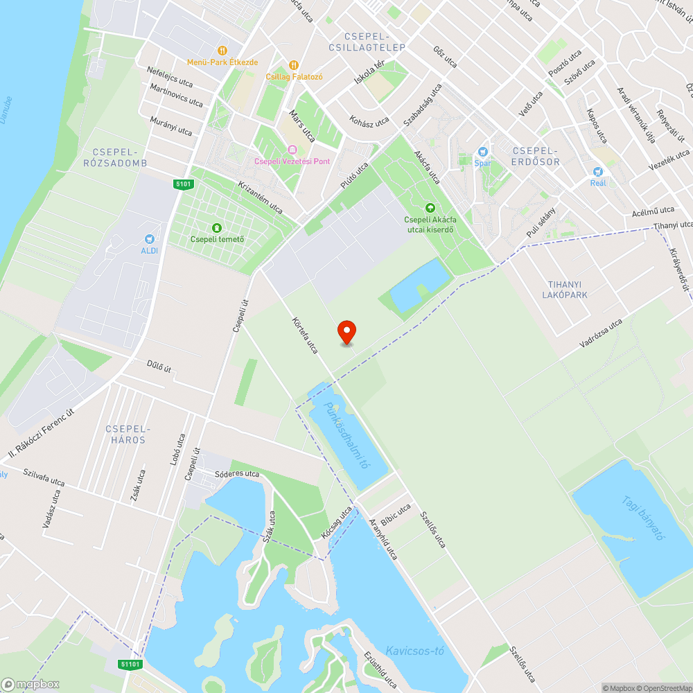 Szeméthegyek kerülethatáron bejelentés helye