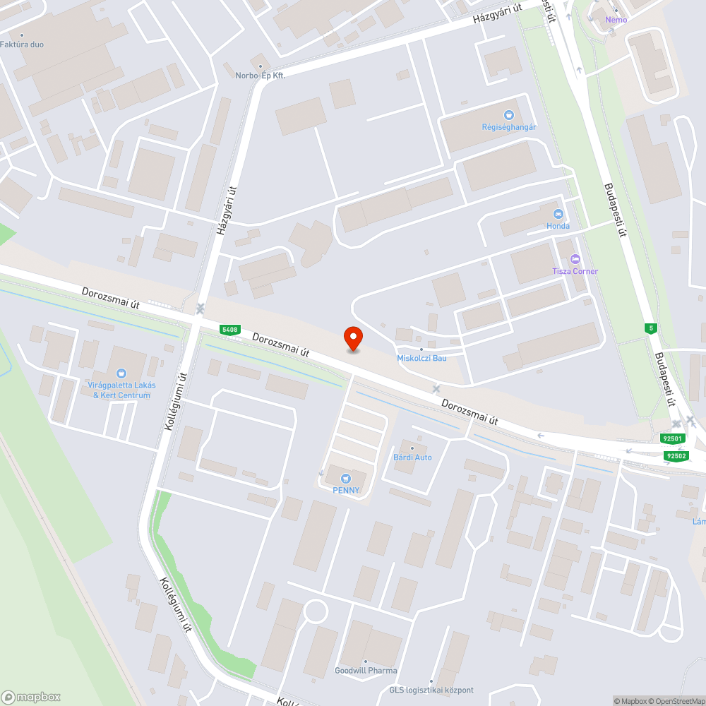 Kerékpárút hiba bejelentés helye