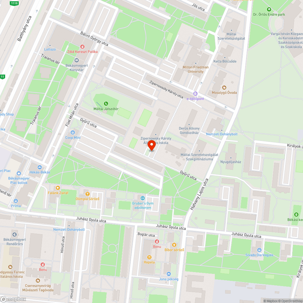 Hiányzó pollerek bejelentés helye