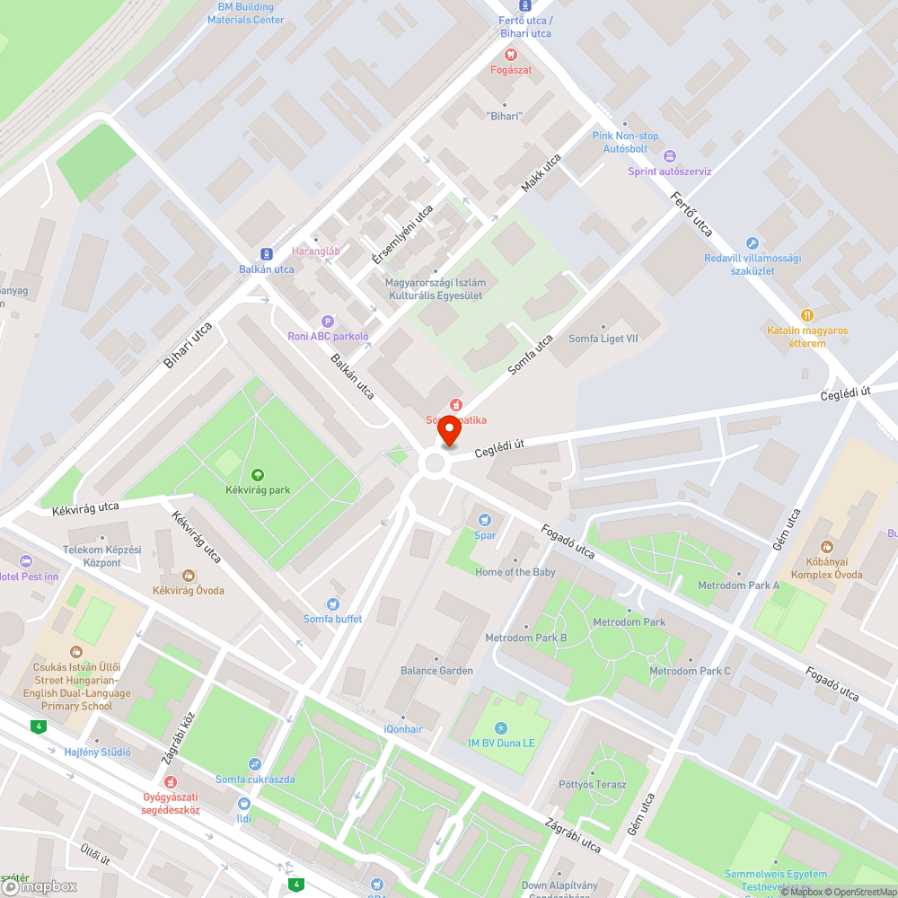 Körforgalom mentén a járdaszegélyből kinövő balaesetveszélyes bokrok bejelentés helye