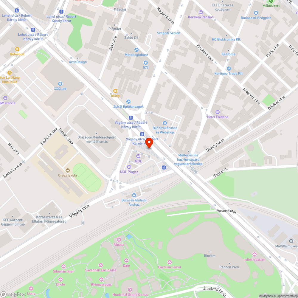 Fűnyírásra váró terület bejelentés helye