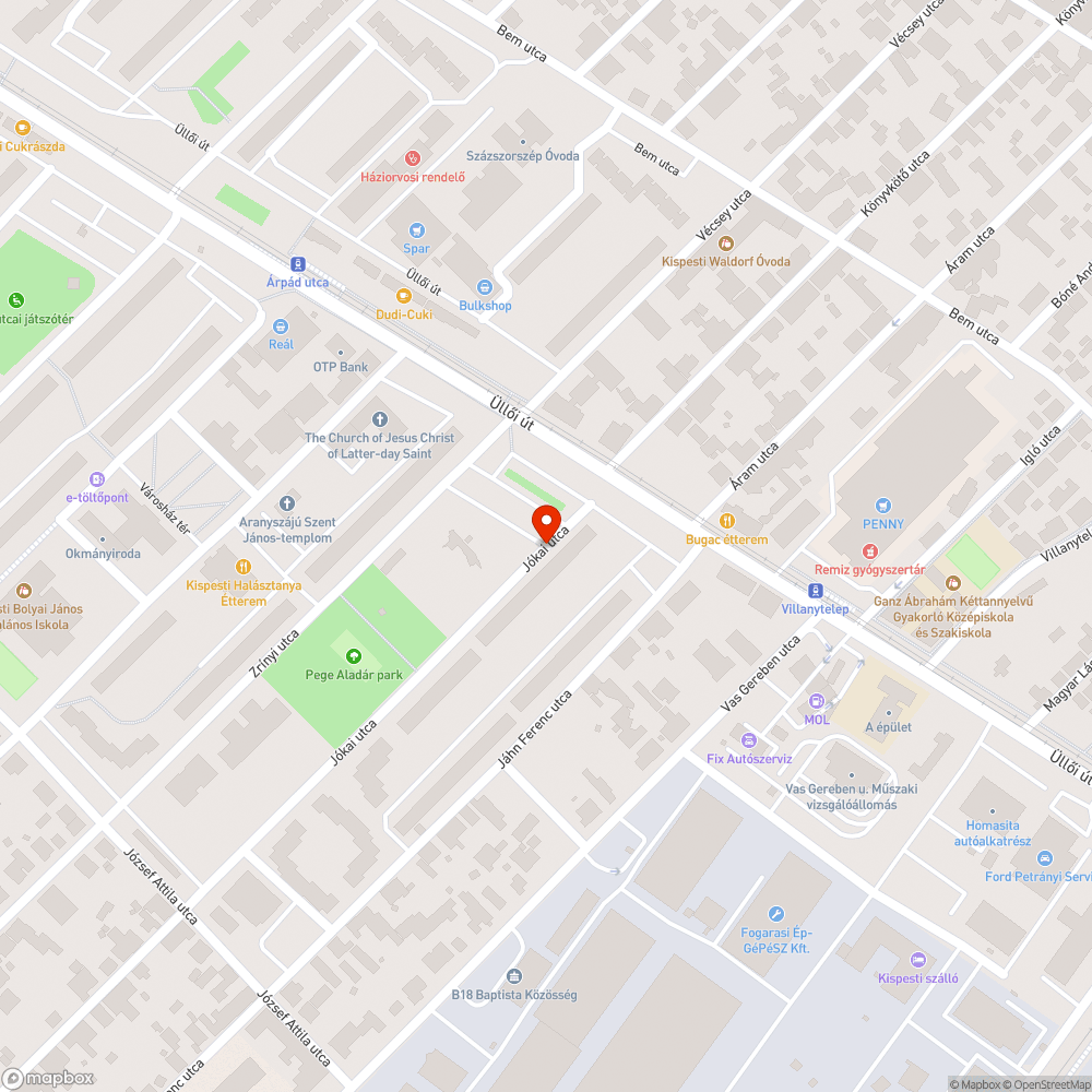 Úthibák bejelentés helye