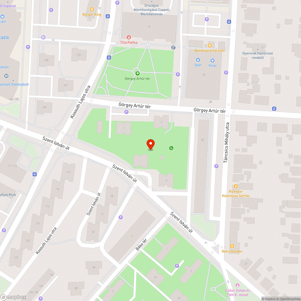 Sérült pad bejelentés helye