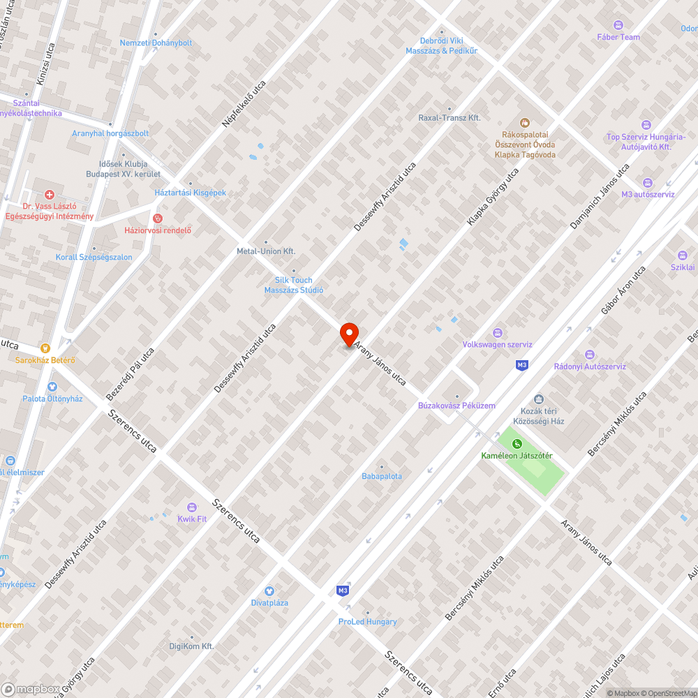 Balesetveszélyes járda bejelentés helye