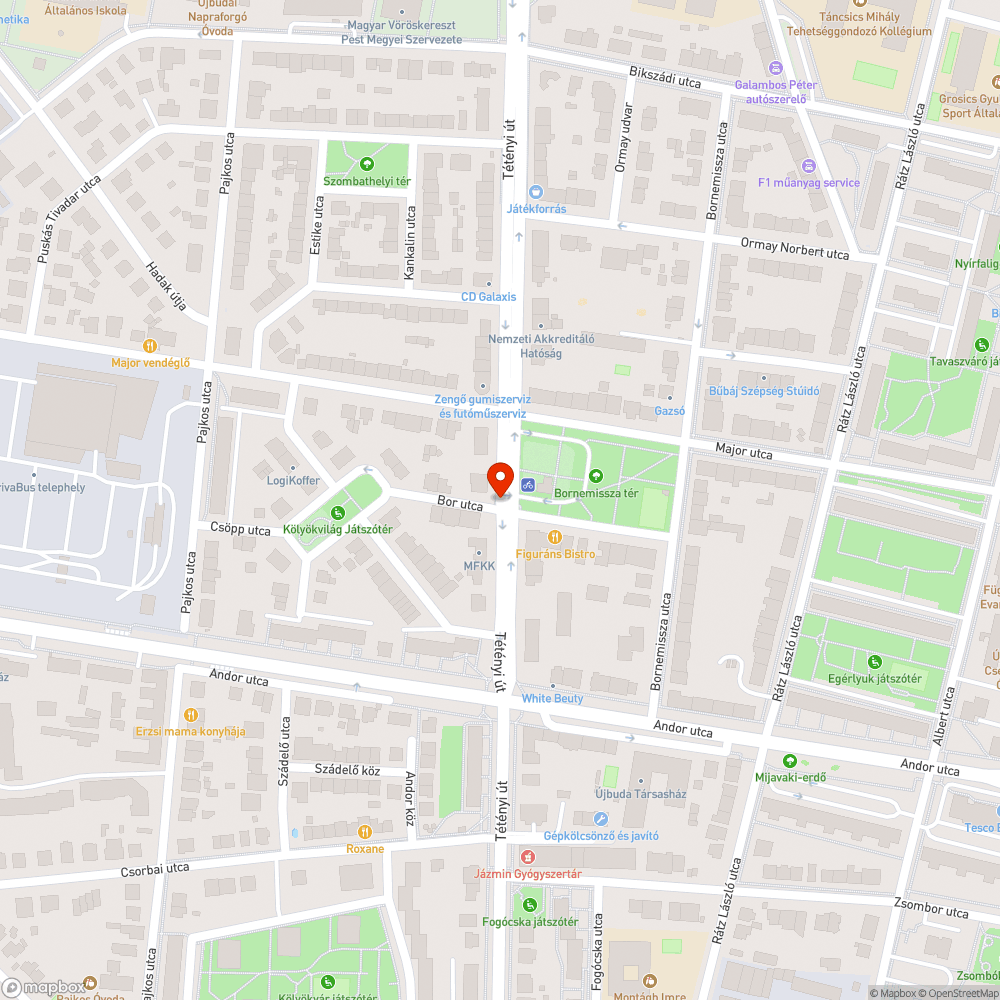 Gaz bejelentés helye