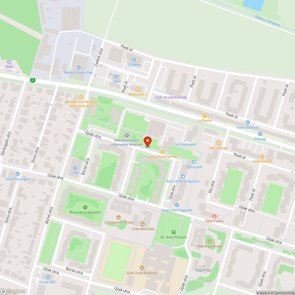 Kiszáradt fák bejelentés helye