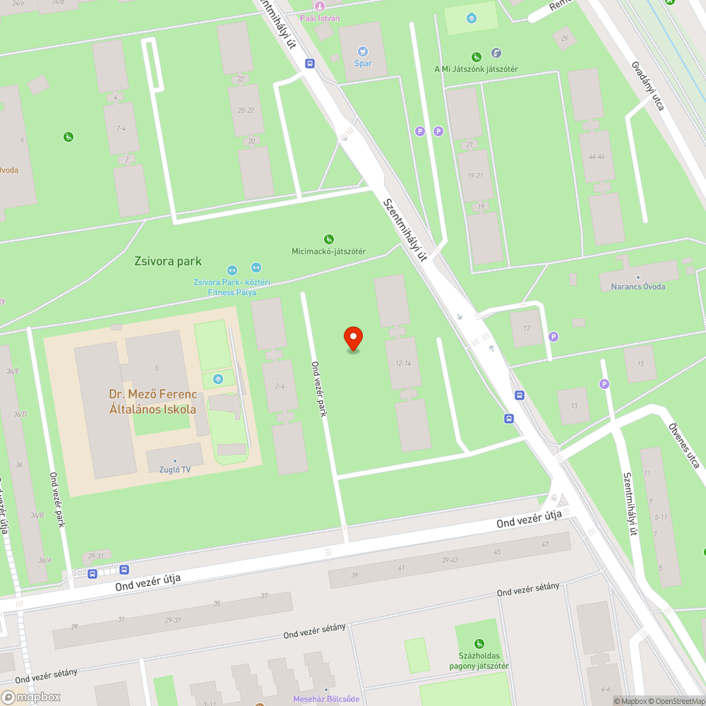 Kiszáradt fák bejelentés helye