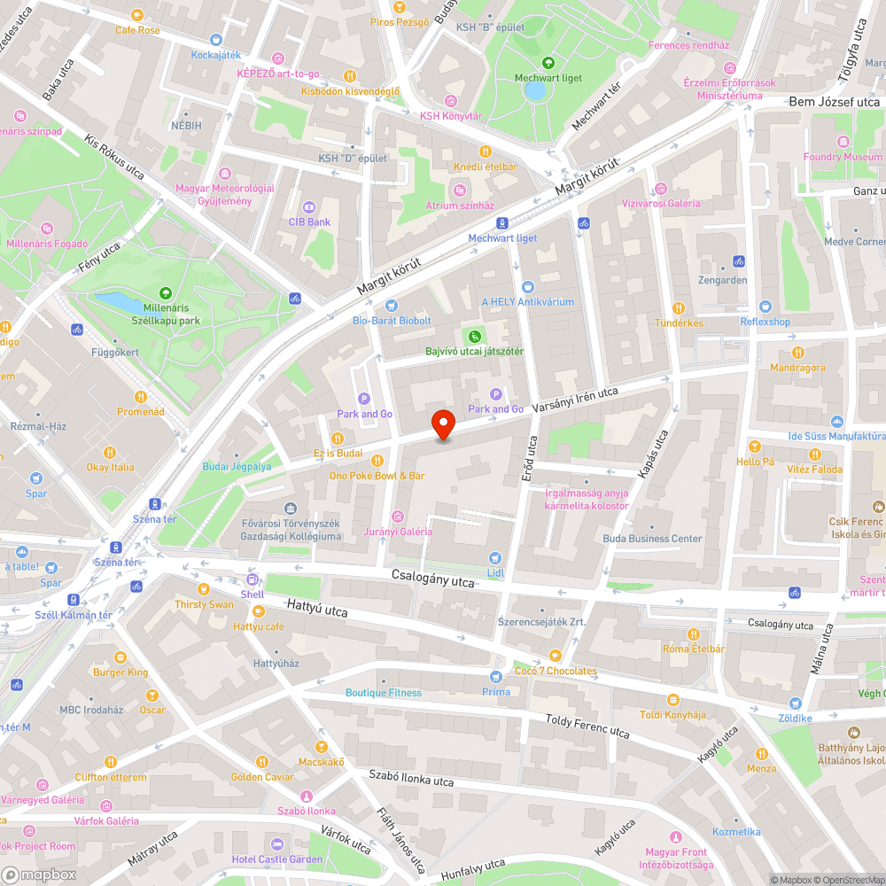 Bútorlapok a járdán bejelentés helye