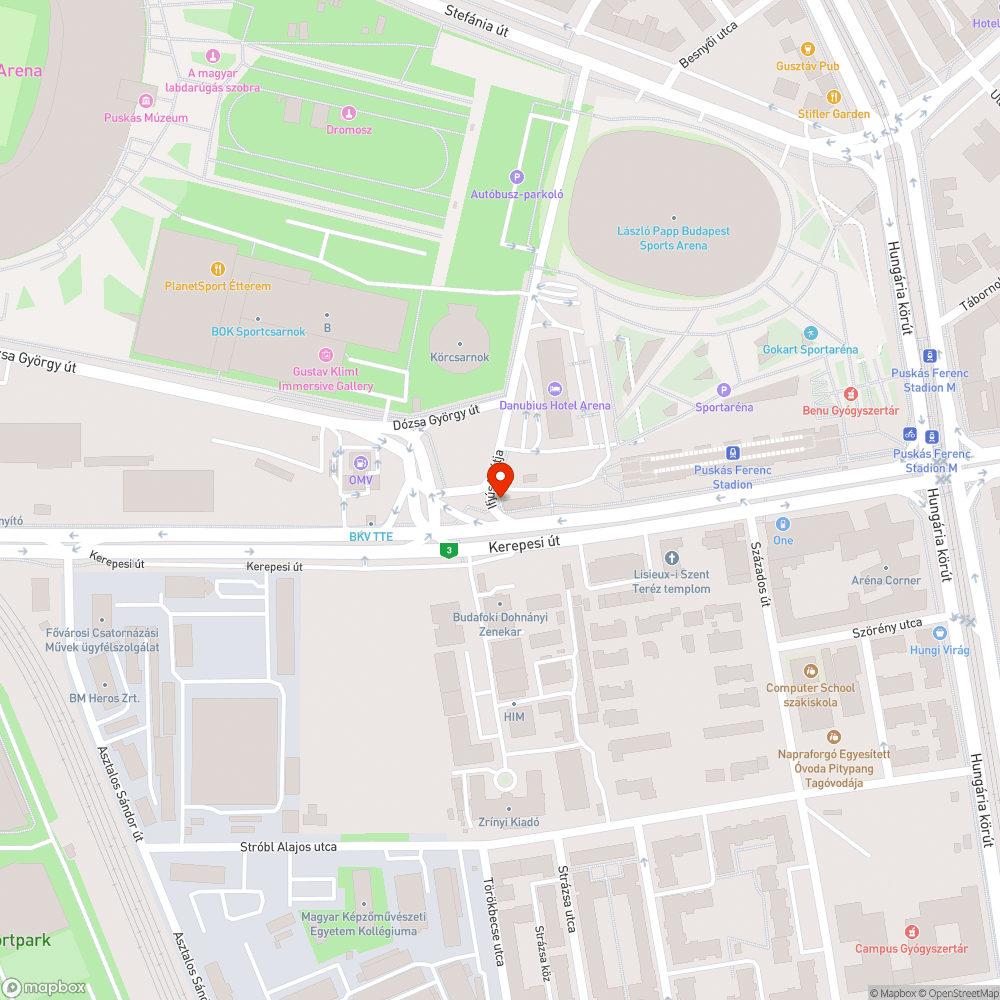 Lezárt közterület - senkiföldje bejelentés helye