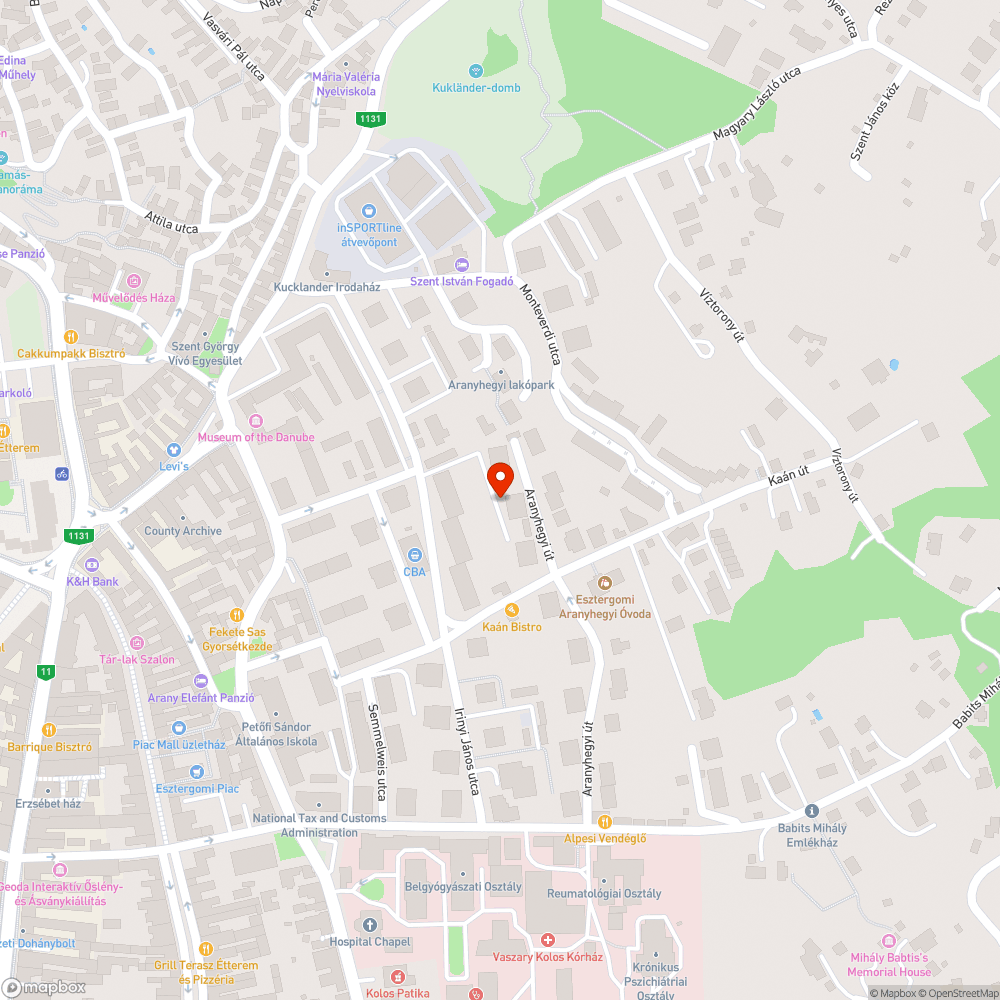 Zöldterületen parkoló autó bejelentés helye