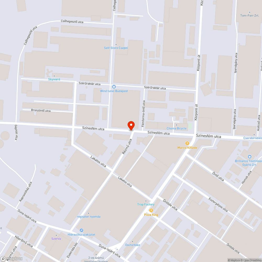 Közlekedési lámpa bejelentés helye