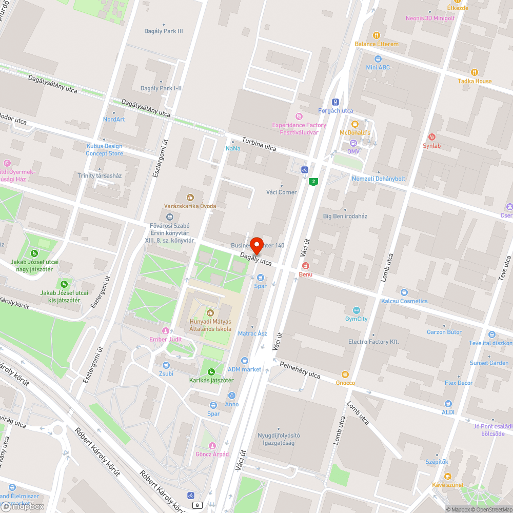 Kiszáradt fa bejelentés helye