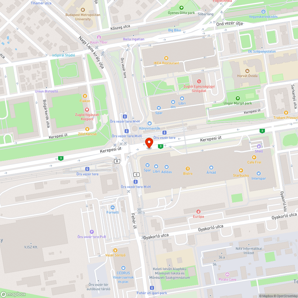 Kopott pad bejelentés helye