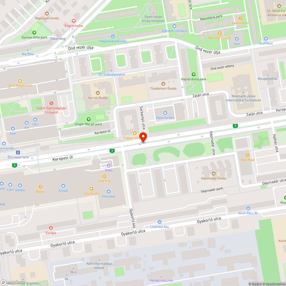 Megsüllyedt, kopott fedlap bejelentés helye